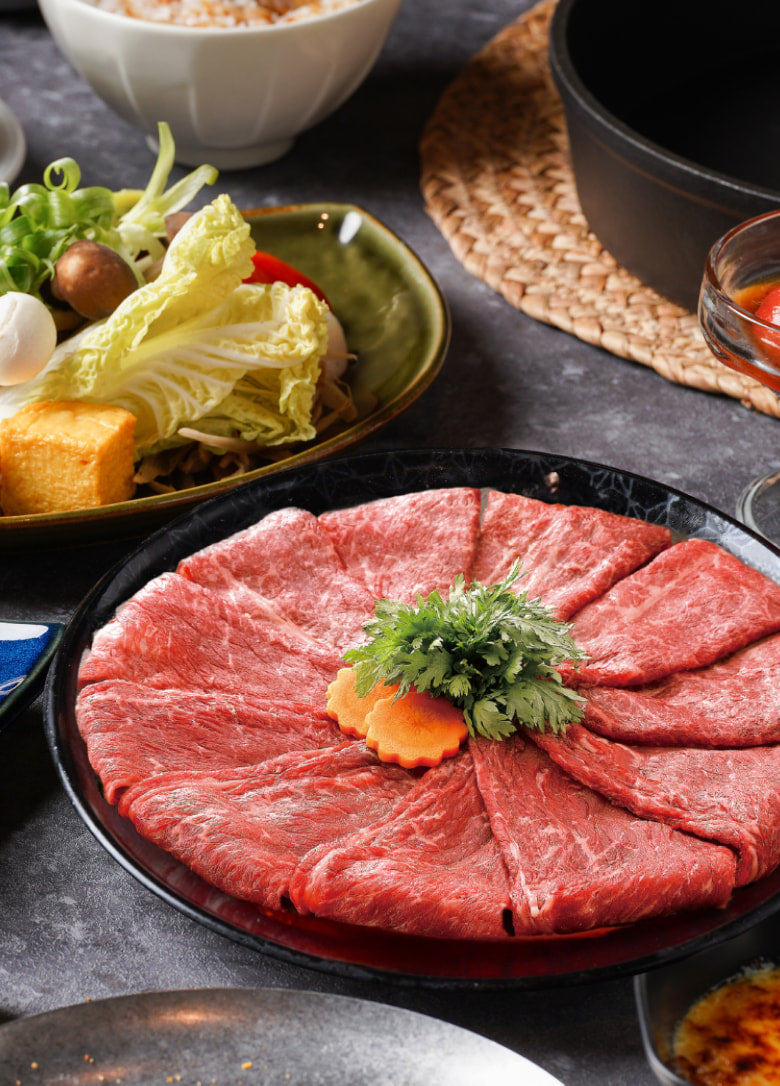 日本和牛梅花壽喜燒御膳