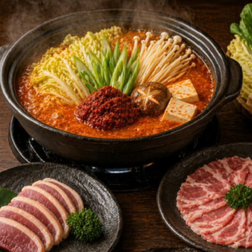 炸櫻桃鴨燒豚套餐