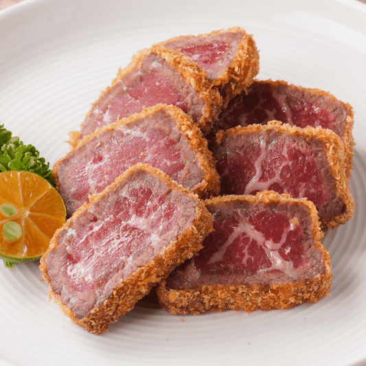 Deep-fried Wagyu Beef with Marinated Beef