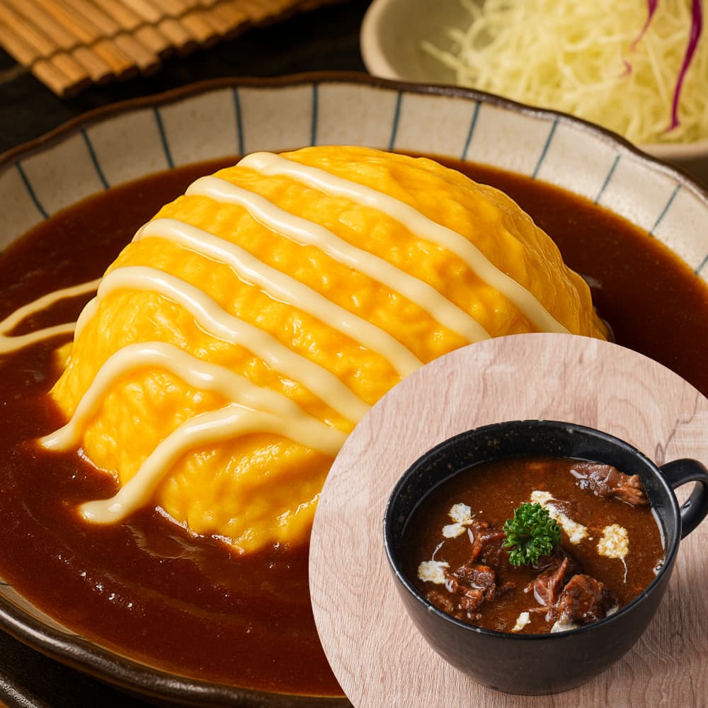 紅酒燉牛舌蛋蓋飯
