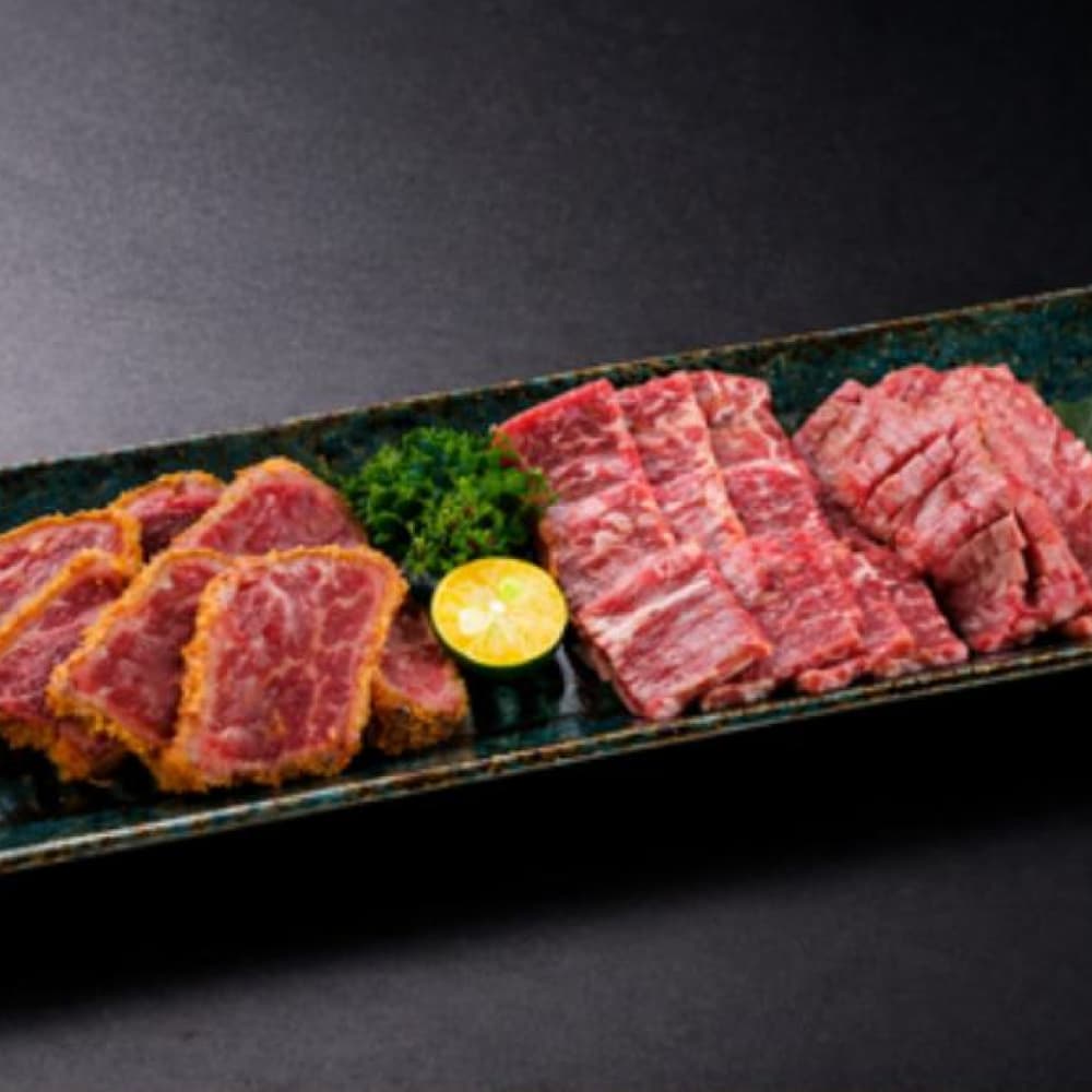 炸和牛燒⾁套餐