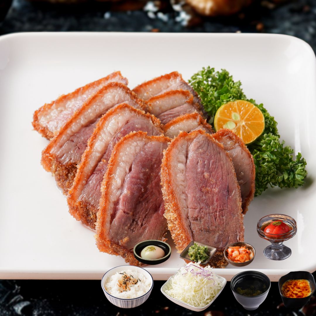 金黃櫻桃鴨胸定食 (小)