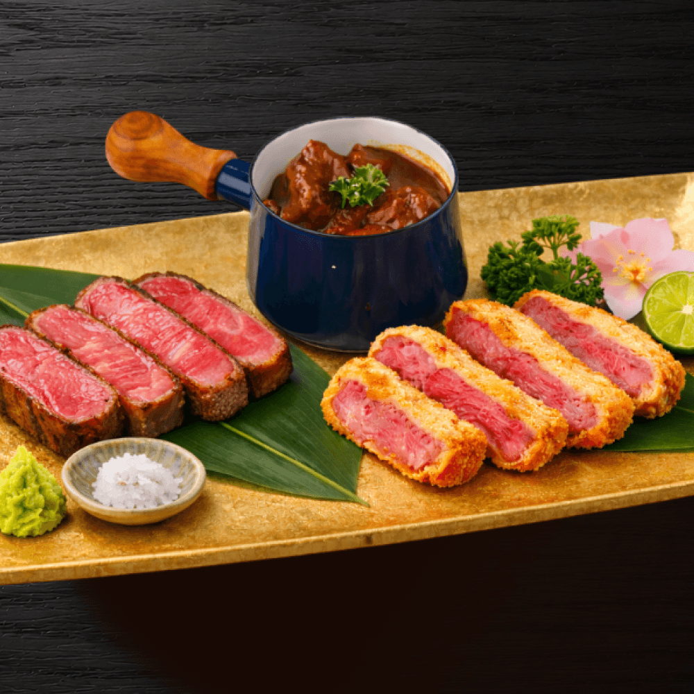 Lemon Beef Tongue Trio Platter