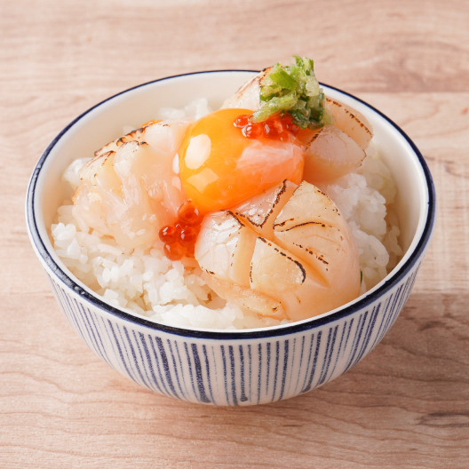 炙燒干貝丼