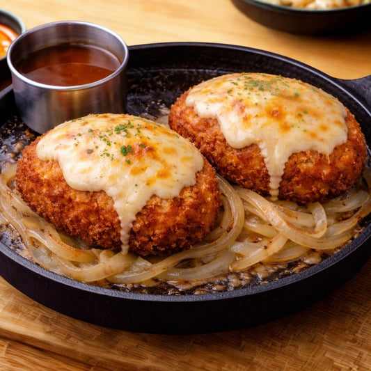 焗烤和牛漢堡排定食