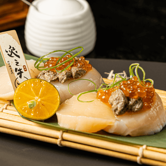 Scallop Sashimi w/ Crab Miso